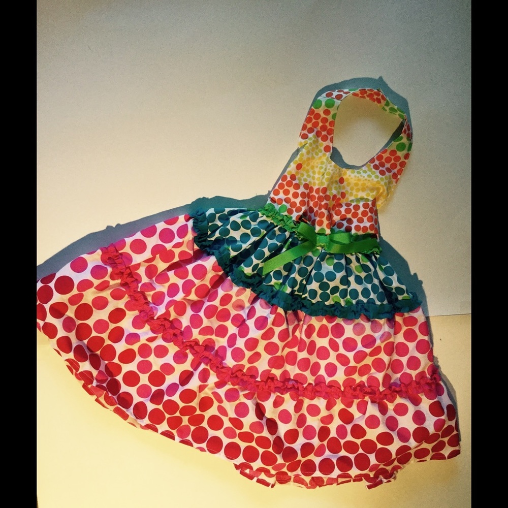 Beautiful Girly Polka Dots Dress-Size 4 Age